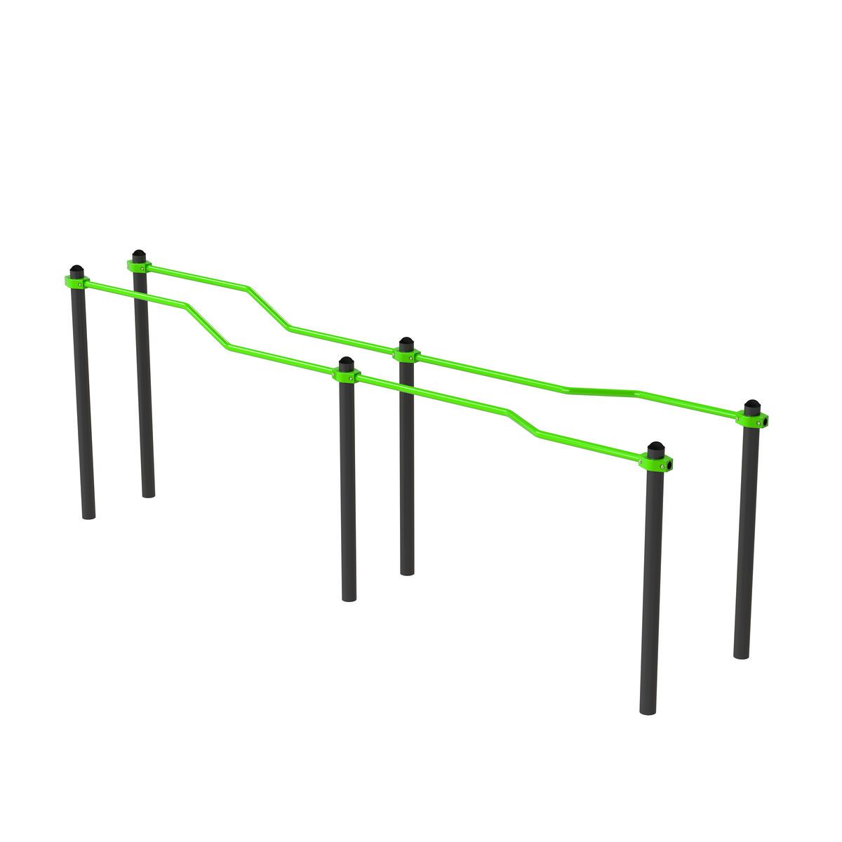 W260 GTO Брусья разноуровневые изогнутые (подходит ОВЗ) ZAVODSPORTA