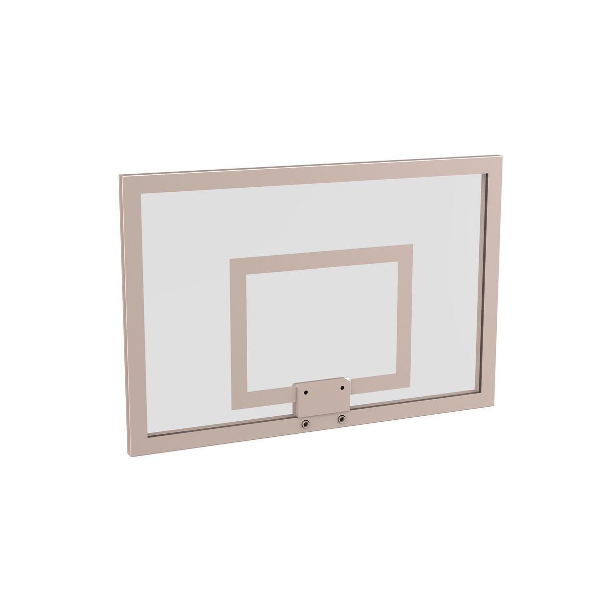 Щит баскетбольный тренировочный (стекло 10 мм) 800х1200 мм ZAVODSPORTA