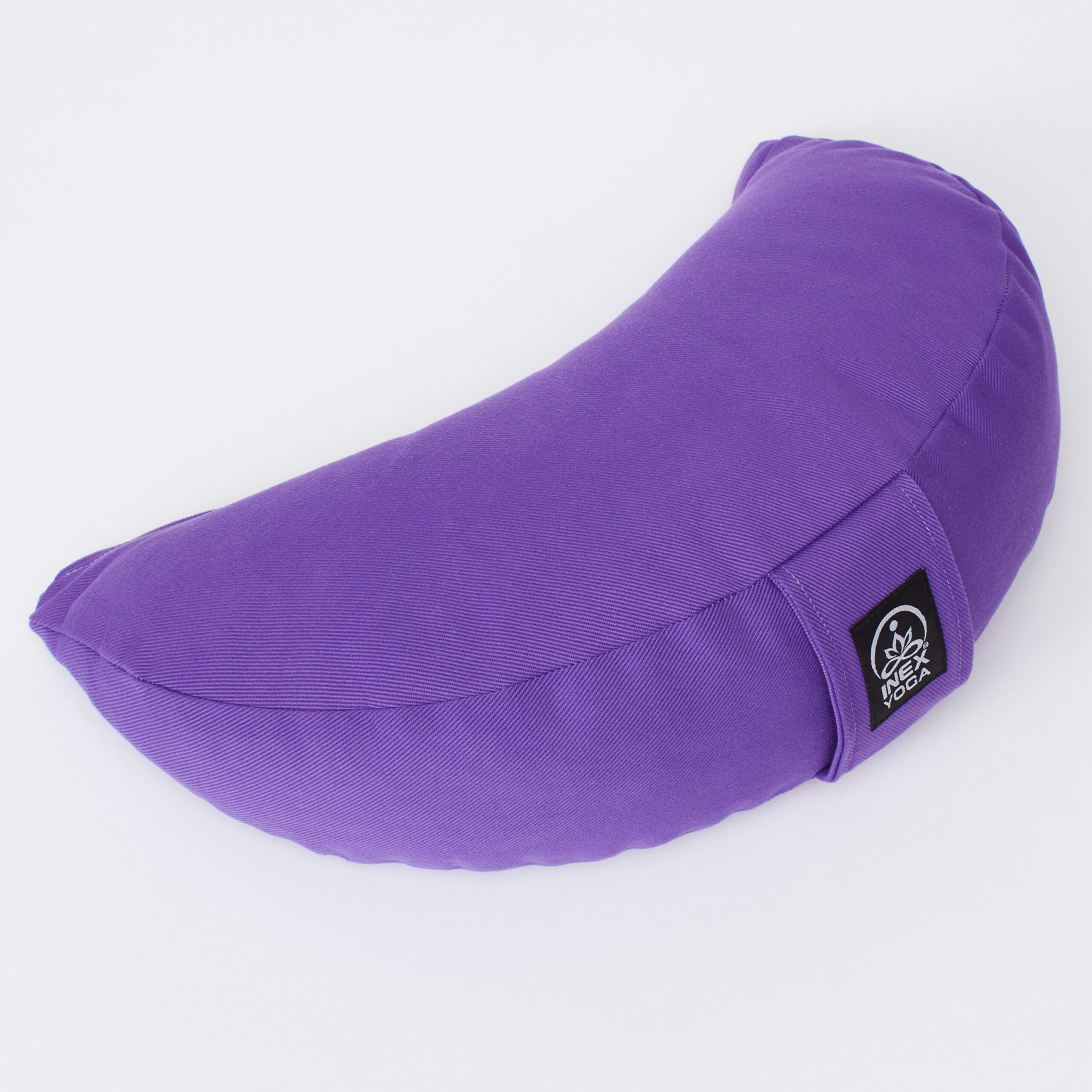 Подушка-полумесяц INEX YOGA для медитации 40 х 25 х 14 см, темно-фиолетовая