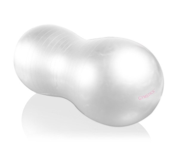 Гимнастический мяч GYMSTICK OVAL GYMBALL 36 см, серебряный