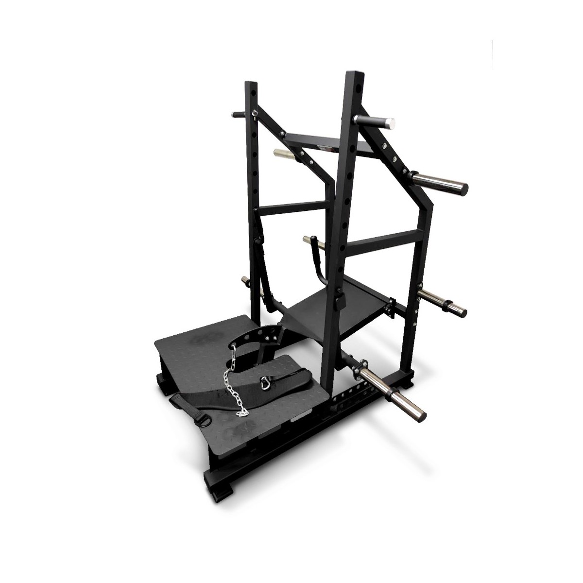 Приседания с поясом (колодец) на свободных весах Protrain HCRD-3600