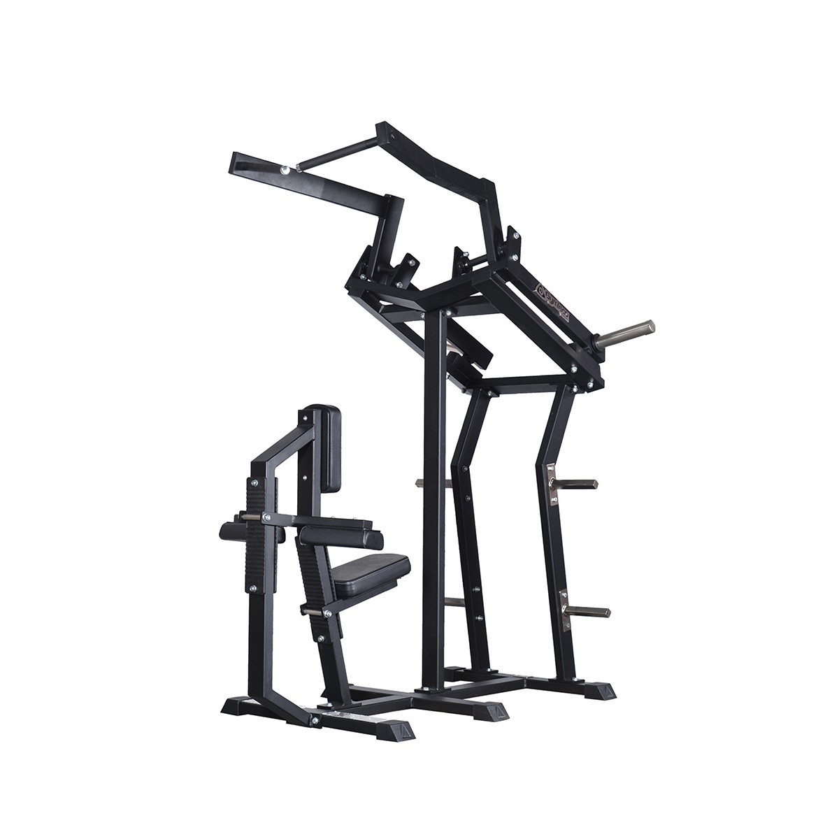 Вертикальная тяга обратным хватом на свободных весах Gymleco 013