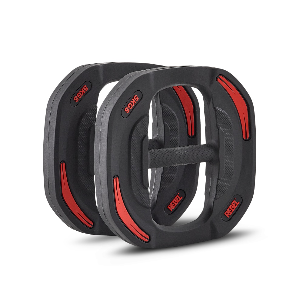 Диски 5 кг для памп-штанги для аэробики REBEL R-SMRTP (пара)